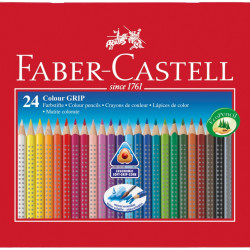 Цветные карандаши Faber-Castell Grip 2001 24цвета в металлическом пенале