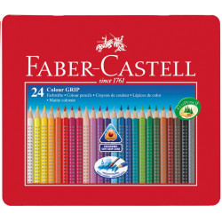 Цветные карандаши Faber-Castell Grip 2001 24цвета в металлическом пенале