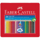 Цветные карандаши Faber-Castell Grip 2001 24цвета в металлическом пенале