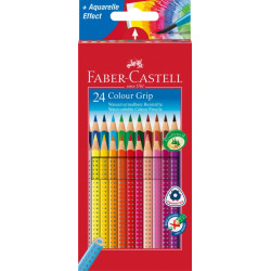 Цветные карандаши Faber-Castell Colour Grip 24цвета водорастворимые