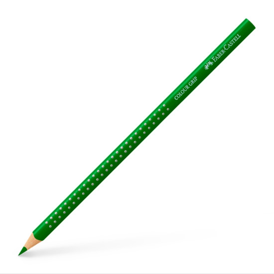 Krāsains zīmulis Faber-Castell Grip intensīvi zaļš