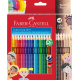 Карандаши цветные Faber-Castell Colour Grip 18 цветов + 6 оттенков кожи