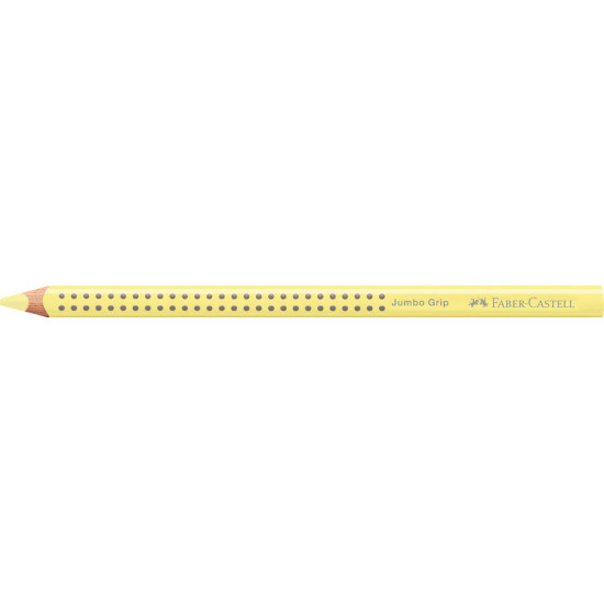 Trīsstūrveida krāsains zīmulis Faber-Castell Jumbo Grip Pastel, dzeltens
