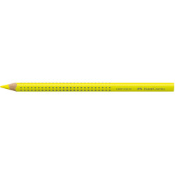 Trīsstūrveida krāsains zīmulis Faber-Castell Jumbo Grip, neona dzeltens