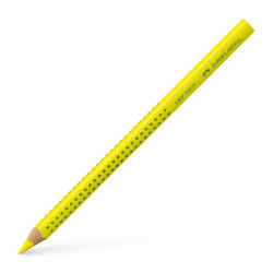Trīsstūrveida krāsains zīmulis Faber-Castell Jumbo Grip, neona dzeltens