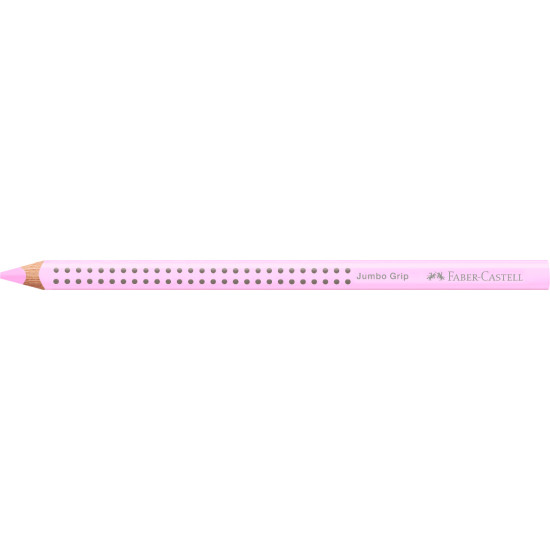 Trīsstūrveida krāsains zīmulis Faber-Castell Jumbo Grip Pastel, rozā