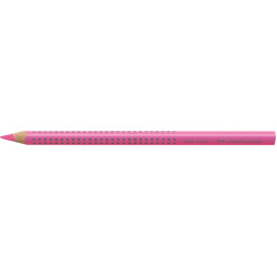 Trīsstūrveida krāsains zīmulis Faber-Castell Jumbo Grip, neona rozā