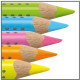 Trīsstūrveida krāsains zīmulis Faber-Castell Jumbo Grip, neona zils