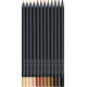 Trīsstūrveida krāsainie zīmuļi Faber-Castell Black Edition 12krāsas