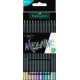 Цветные карандаши Faber-Castell Black Edition Металлические 12 цветов