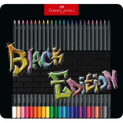Цветные карандаши Faber-Castell Black Edition 24 супермягких