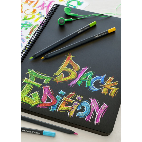 Цветные карандаши Faber-Castell Black Edition 36 супермягкие