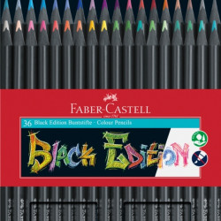 Цветные карандаши Faber-Castell Black Edition 36 супермягкие