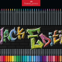 Цветные карандаши Faber-Castell Black Edition 36 супермягких