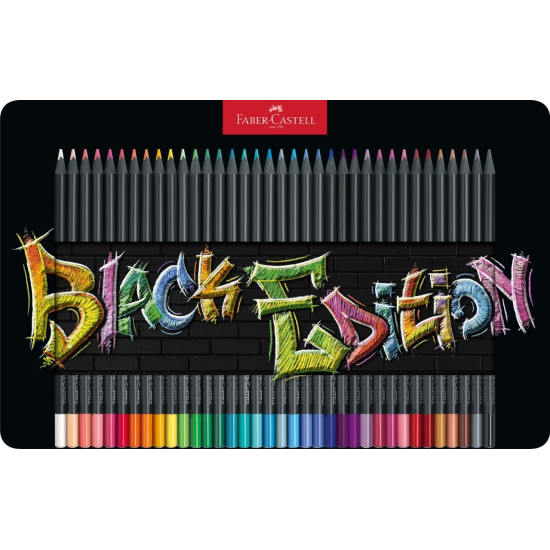 Цветные карандаши Faber-Castell Black Edition 36 супермягких
