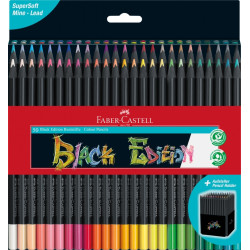 Цветные карандаши Faber-Castell Black Edition 50 цветов SuperSoft
