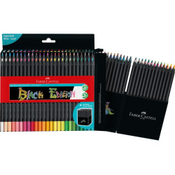 Цветные карандаши Faber-Castell Black Edition 50 цветов SuperSoft