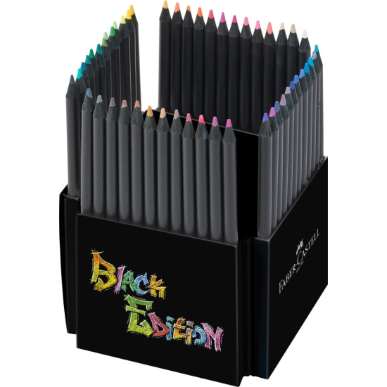 Цветные карандаши Faber-Castell Black Edition 50 цветов SuperSoft