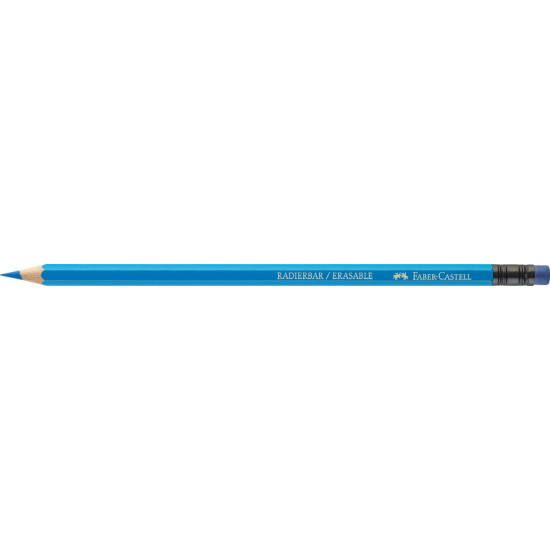 Krāsainie zīmuļi ar dzēšgumiju Faber-Castell, 12 krāsas