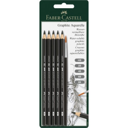 Набор карандашей Faber-Castell Graphite Aquarelle 5шт с кистью