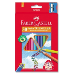 Цветные карандаши Faber-Castell Jumbo 30 цветов Трехгранные