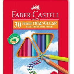 Цветные карандаши Faber-Castell Jumbo 30 цветов Трехгранные