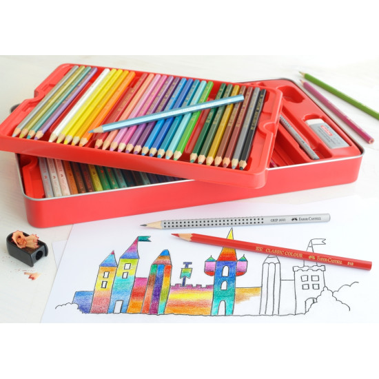 Карандаши Faber-Castell Classic Colour 60 цветов металлический кейс