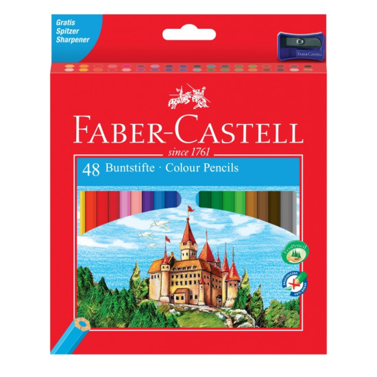 Цветные карандаши Faber-Castell Castle 48 цветов суперпрочные