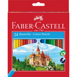 Krāsainie zīmuļi Faber-Castell Classic, 24 krāsas