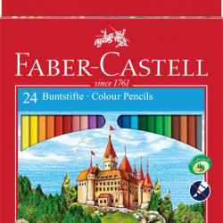 Krāsainie zīmuļi Faber-Castell Classic, 24 krāsas