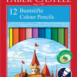 Krāsainie zīmuļi Faber-Castell Classic, 12 krāsas