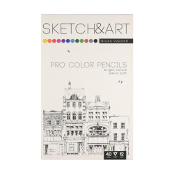 Карандаши Цветные "Colorpro", 12 Цв., В Металлической Коробке С Ложементом