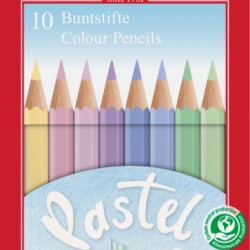 Krāsainie zīmuļi Faber-Castell Pastell, 10 pasteļkrāsas