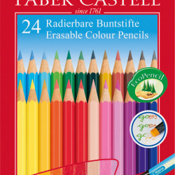 FSC Colour pencils erasable 24xcardboard box