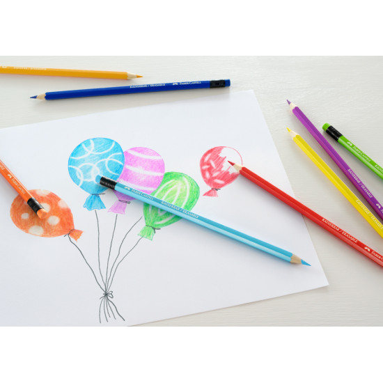 FSC Colour pencils erasable 24xcardboard box