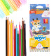 Цветные карандаши DELI ColorWow, Multicolor, Эргономичный треугольный корпус.