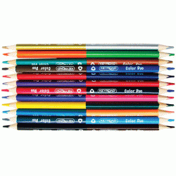 Krāsainie zīmuļi KEYROAD DOUBLE 12x2