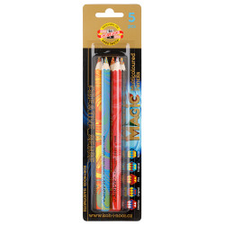 ##Krāsainie zīmuļi Koh-I-Noor MAGIC Jumbo (5 gab)