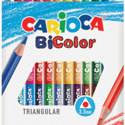 Krāsainie zīmuļi CARIOCA BiColor, 6x2 krāsas