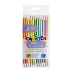 Krāsainie zīmuļi CARIOCA PASTEL DOUBLE 12x2