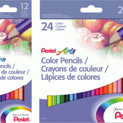 Krāsainie zīmuļi Pentel ARTS 12.-krās.