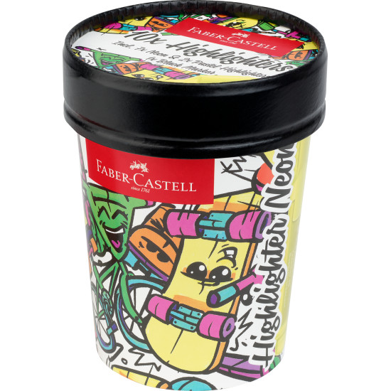 Tekstimarkerid Faber-Castell Ice Cream Superfluorescent 10 tk/pk