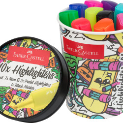 Tekstimarkerid Faber-Castell Ice Cream Superfluorescent 10 tk/pk