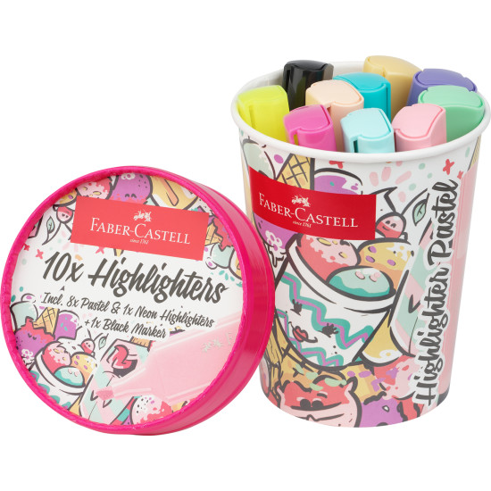 Tekstimarkerid Faber-Castell Ice Cream Pastel 10 tk/pk