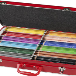 *Krāsainie zīmuļi Faber-Castell Jumbo Grip metāla kastē, 144 gab/iep