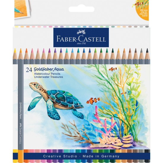 Акварельные карандаши Faber-Castell GoldFaber Aqua, Multicolor