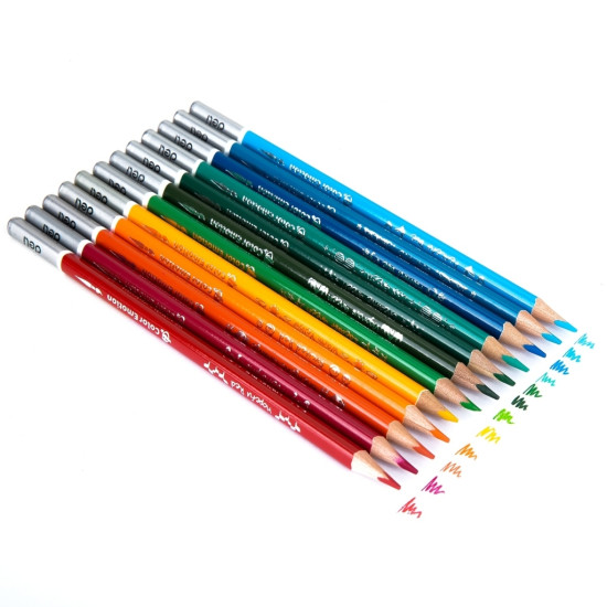 Akvareļu zīmuļi Deli EC00720, 24 krāsas