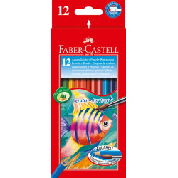 Akvareļu zīmuļi Faber Castel Fish, 12 krāsas