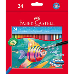 Akvareļu zīmuļi Faber-Castell Fish, 24 krāsas