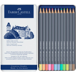 Akvareļu zīmuļi Faber-Castell Goldfaber Aqua Creative Studio 12 pasteļkrāsas